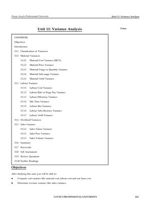 Bcom 2nd year cost accounting unit 1 - UNIT – I INTRODUCTION TO COST ...