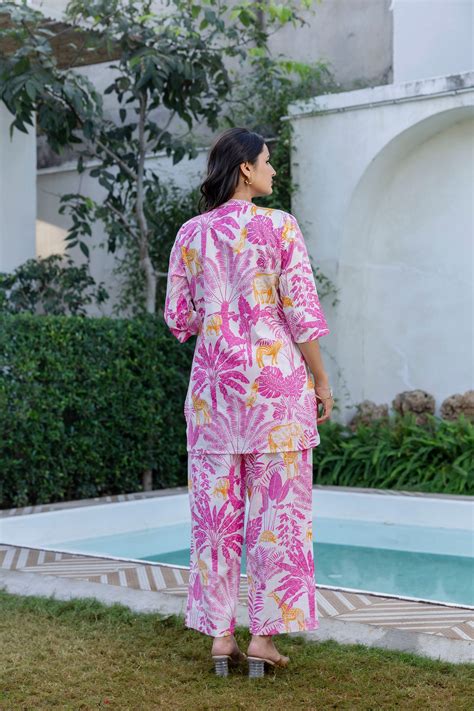 Tropical Safari Angrakha Cotton Co-ord Set from Me&My