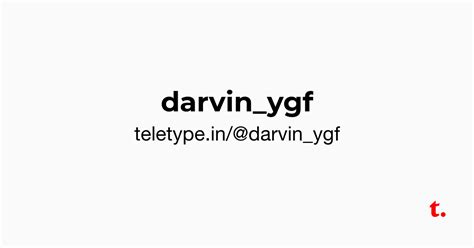 @darvin_ygf — Teletype