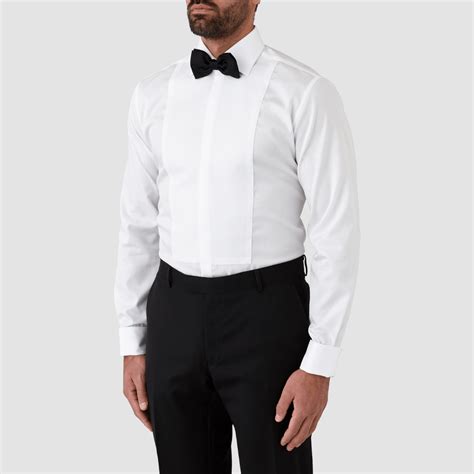 Mens Tuxedo Shirts | Cambridge Kent Tuxedo Shirt in White FGW014 - Mens ...