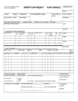 Appendix 4 - Flight Request Doc Template | pdfFiller