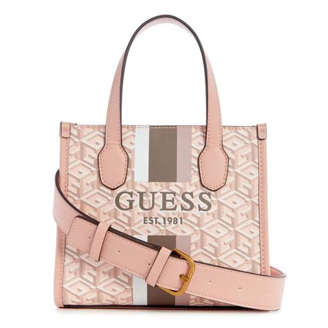 Buy Guess Pink Silvana 2 Compartment Mini Tote Bag Online