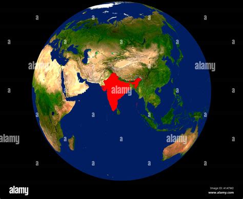 World Map India Highlighted - Hayley Drumwright