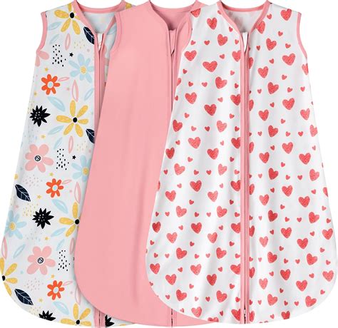 Amazon.com: BSTOPPT 3 Pack Baby Sleep Sack 0-6 Months 100% Rayon Cotton ...