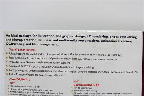 Buy Vintage Microsoft Windows 95 Corel Draw! 6 Fast & Powerful 32-Bit ...