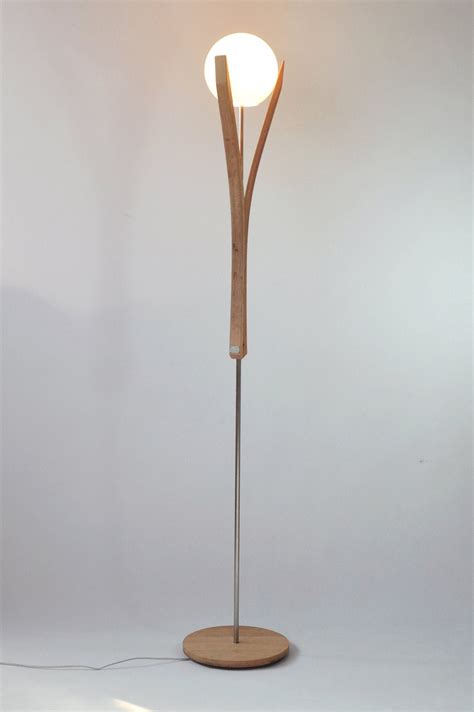 Vintage Globe Floor Lamp, Handmade Wood Lamp, Antique Bedroom Lamp ...