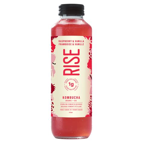 Rise Kombucha Low Sugar Raspberry Vanilla 1L — Natural Food Pantry ...
