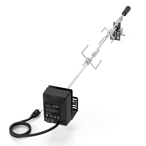 onlyfire Universal Rotisserie Kit 32”- 42” x 5/16” Square Spit Rod for ...