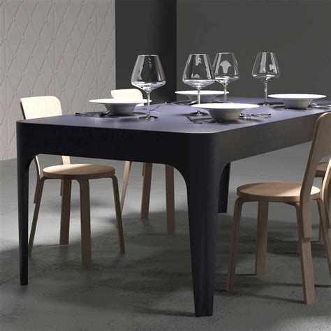 Modern design office desk – dining table Merlot, made in Italy
