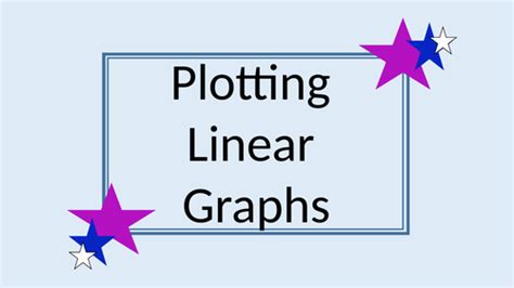 Plotting Linear Graphs 的图像结果