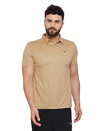 Buy Invincible Men’s Classic Polo Beige Tee at Amazon.in