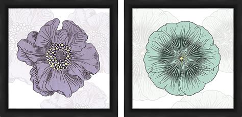 Buy PTM Images 1-20854A 1-Unit Floral Illustrations Frame, 14 by 14 ...