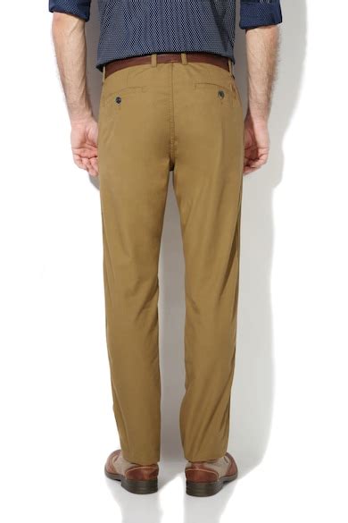 Buy Men Khaki Solid Slim Fit Chinos Online - 175467 | Van Heusen