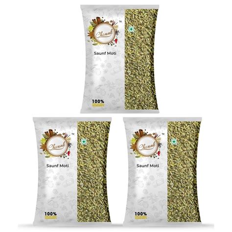 Chounk Premium Whole Sauff Fennel Seeds | Organic Fennel Seeds | Moti ...