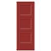 Masonite Livingston 30-in x 80-in Barn Red 3-panel Smooth Hollow core ...
