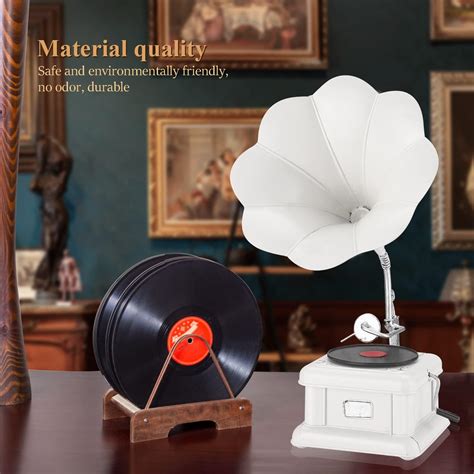 Buy Facmogu Metal Retro Phonograph Model, Vintage Record Player Prop ...