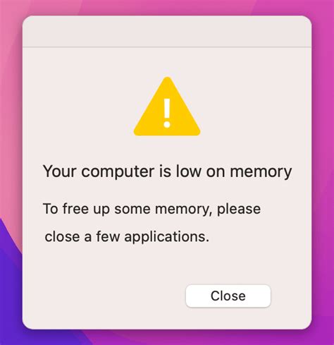 Computer Is Low On Memory 的图像结果