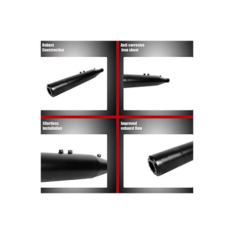 AllExtreme EX127 Megaphone Silencer with Glasswool Compatible for BS3 ...