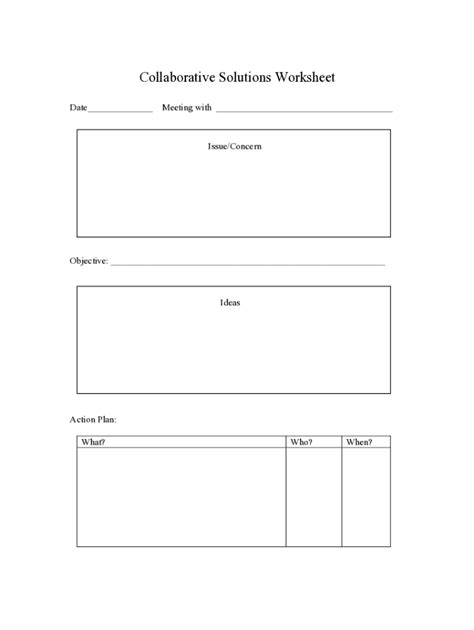 Collaborative Teaming Worksheet 的图像结果