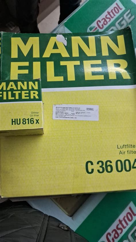 BMW 3 Series E90 325i, Z4 35i (Petrol) - Oil Filter HU 816x & Air Filt ...