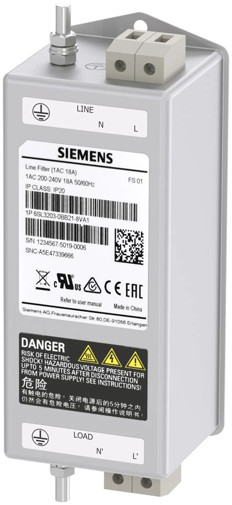 6SL3203-0BB21-8VA1 Siemens | Siemens, SINAMICS 18A 240 V ac Category 2 ...