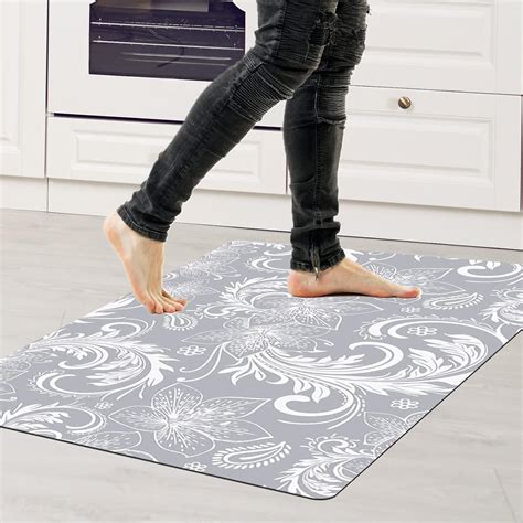 Amazon.com: RUEIURI 0.1 Inch Ultra Thin Kitchen Sink Floor Mat ...