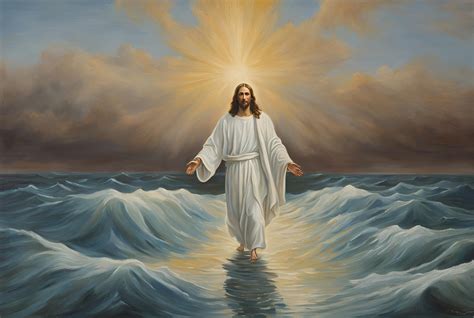 Jesus Christ Walking On Water Free Stock Photo - Public Domain Pictures
