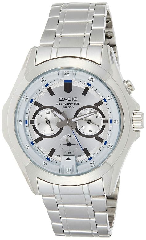 Casio Enticer Men's Analog White Dial Watch-MTP-E204D-7AVDF (A1472 ...