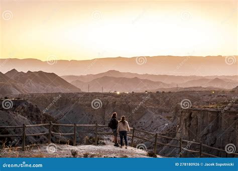 Couple Watching the Tabernas Desert (Spanish: Desierto De Tabernas ...