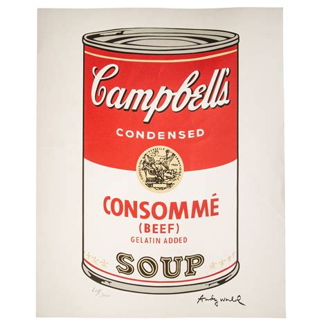 Andy Warhol | Campbell Soup Consomme | MutualArt