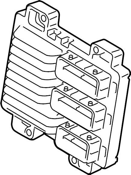 Location of the Engine Control Module 2017 Chevrolet 的图像结果
