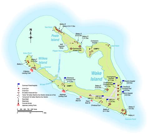Wake Island Ww2 Map Wake Island 2022 World Factbook Archive