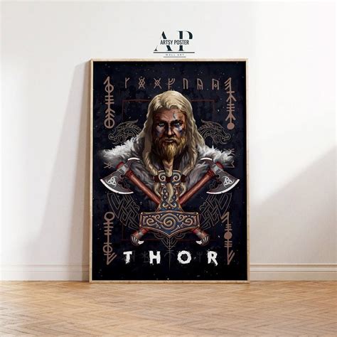 Onimhouse Poster Norse Mythology Poster, Viking Gods And Mythical ...
