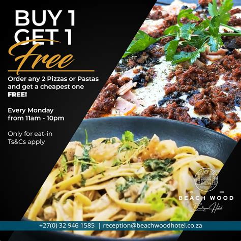 Buy 1 Get 1 FREE Pizza & Pasta special!, 49 Compensation Road, 4399 ...