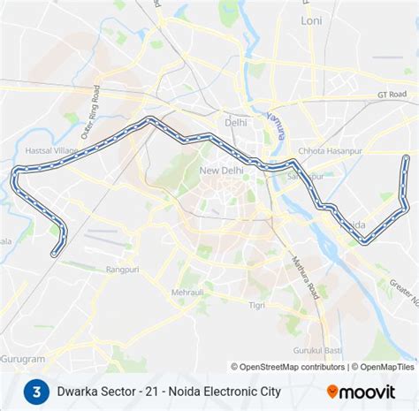 3 Route: Schedules, Stops & Maps - Dwarka Sector - 21 (Updated)