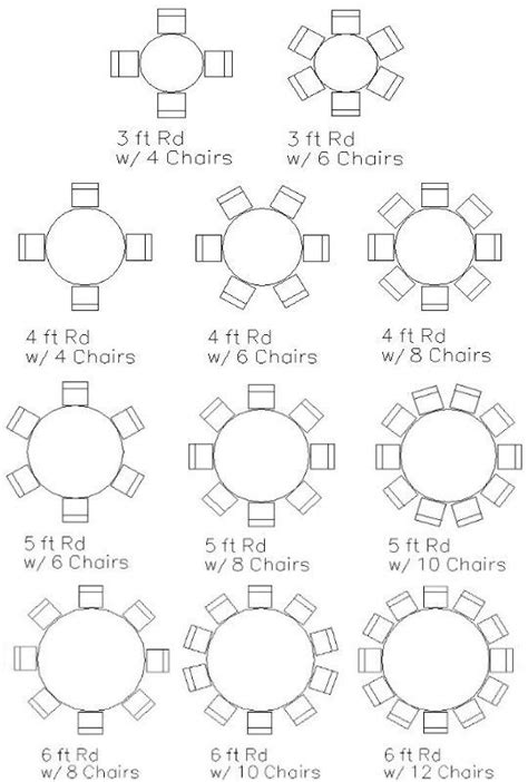 Image result for Table Size and Seating Chart