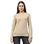 Buy FLEXIMAA Women'S Cotton Regular Fit Plain Round Neck Full Sleeve ...