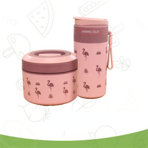 Pinnacle Prime Insulated Lunch Box with Pixel Thermo Bottle Combo & Ad ...