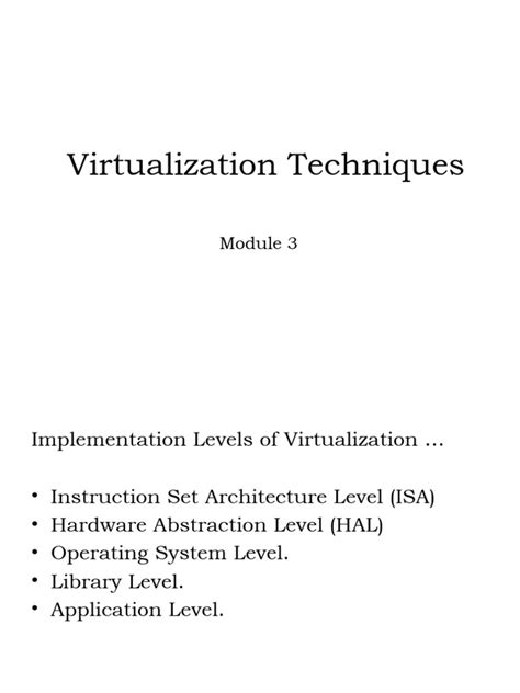 Image result for Implementation Levels of Virtualization