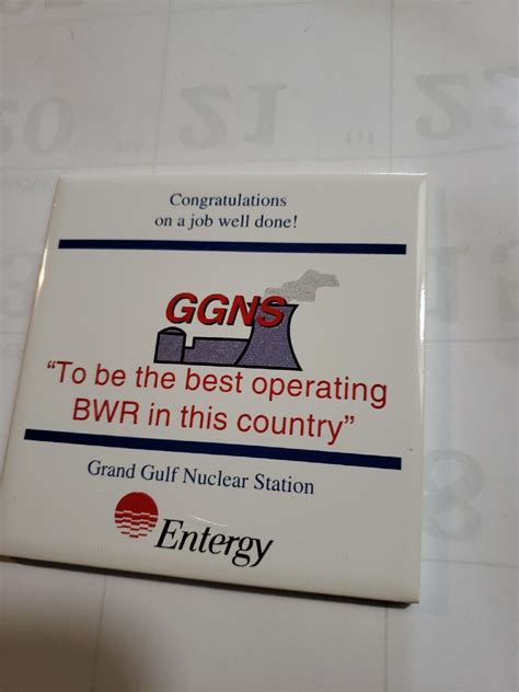 Vtg Grand Gulf Nuclear Station Entergy Power Port Gibson Mississippi ...