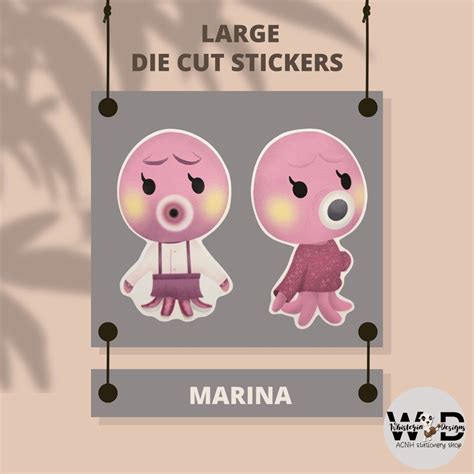 Marina Animal Crossing Stickers Die Cut Stickers Laptop - Etsy