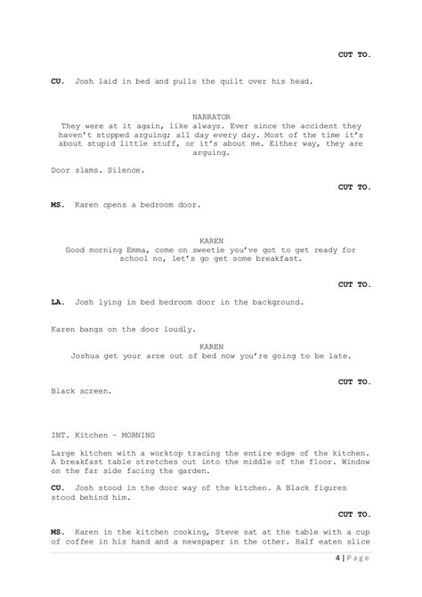 Image result for Final Draft Script Sample
