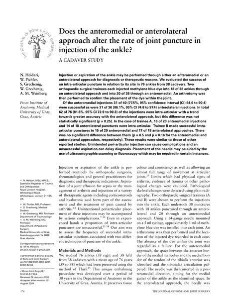 Image result for Ankle Anterolateral Approach Injection
