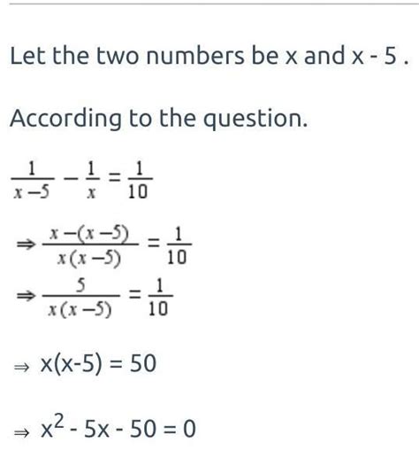 the difference between two numbers is 5 and the difference between ...