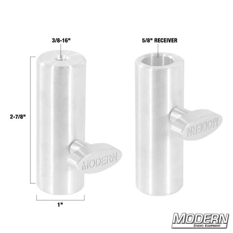 Aluminium Ballenblock (5/8" Aufnahme auf 3/8" Innengewinde), 27,31