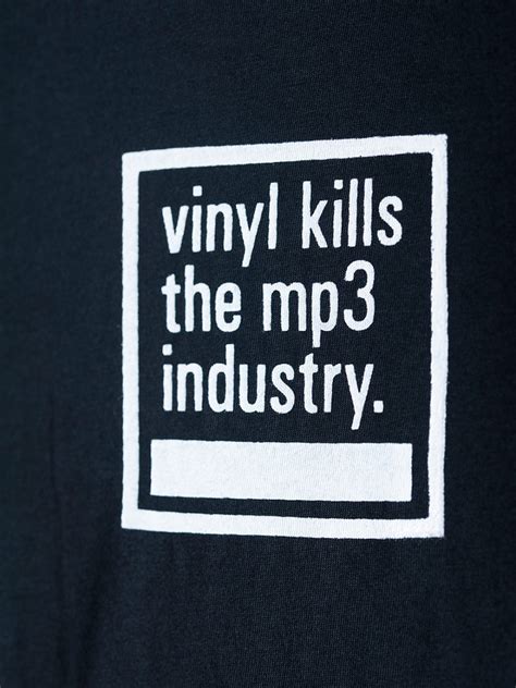 t-shirt - "vinyl kills the mp3 industry | black" // airbagcraftworks