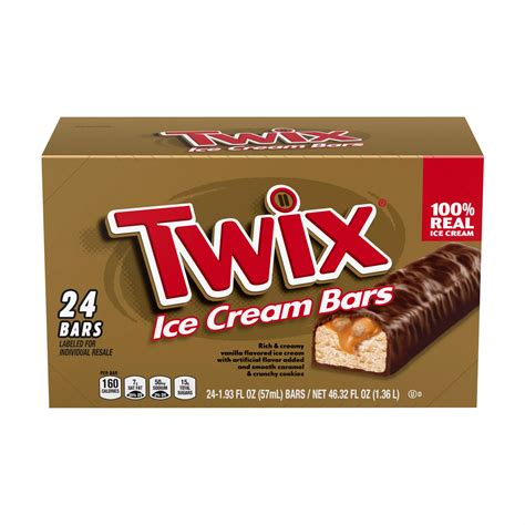 Twix Ice Cream Bars Vanilla Caramel Chocolatey Cookie Dessert Bar ...