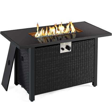 Buy Yaheetech 43 in Outdoor Propane Fire Pit 50,000 BTU Gas Fire Pit ...