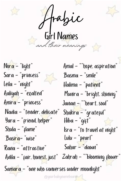 Arabic girl names – Artofit