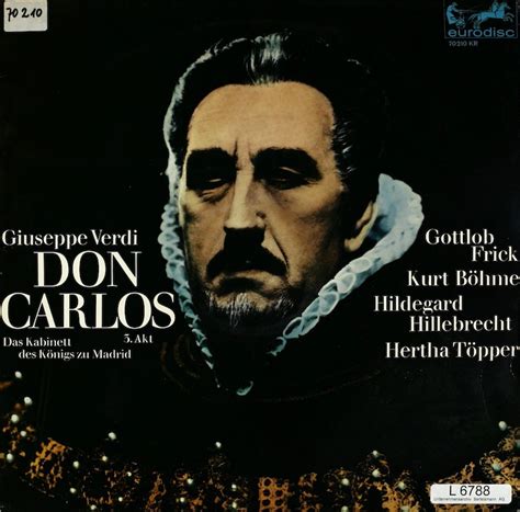 Horst Stein. Berliner Symphoniker. Verdi. Don Carlos. Das Kabinett des ...